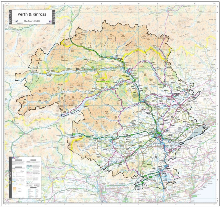 Map The Perth & Kinross Lieutenancy